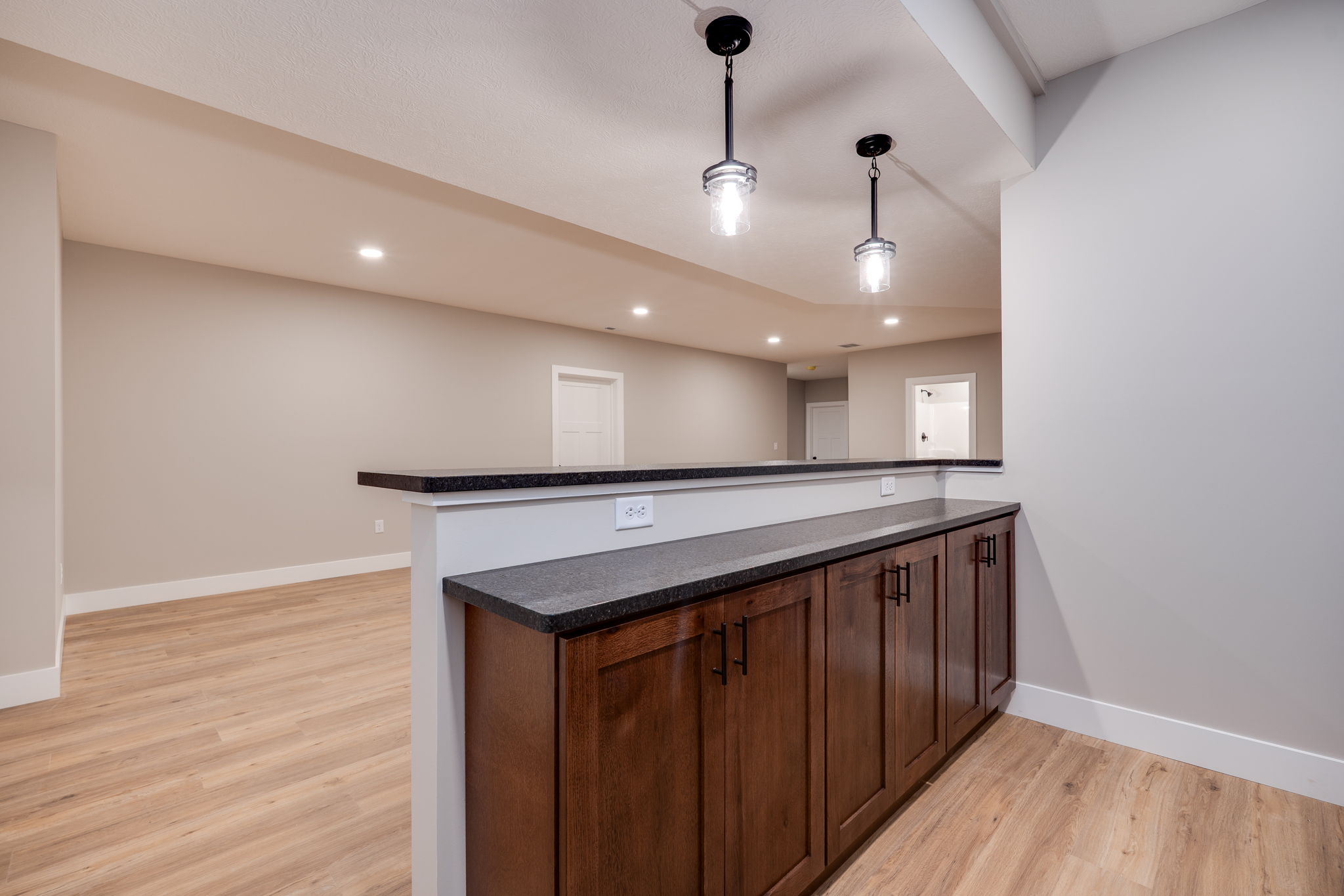 ACE Homes basement wet bar detail