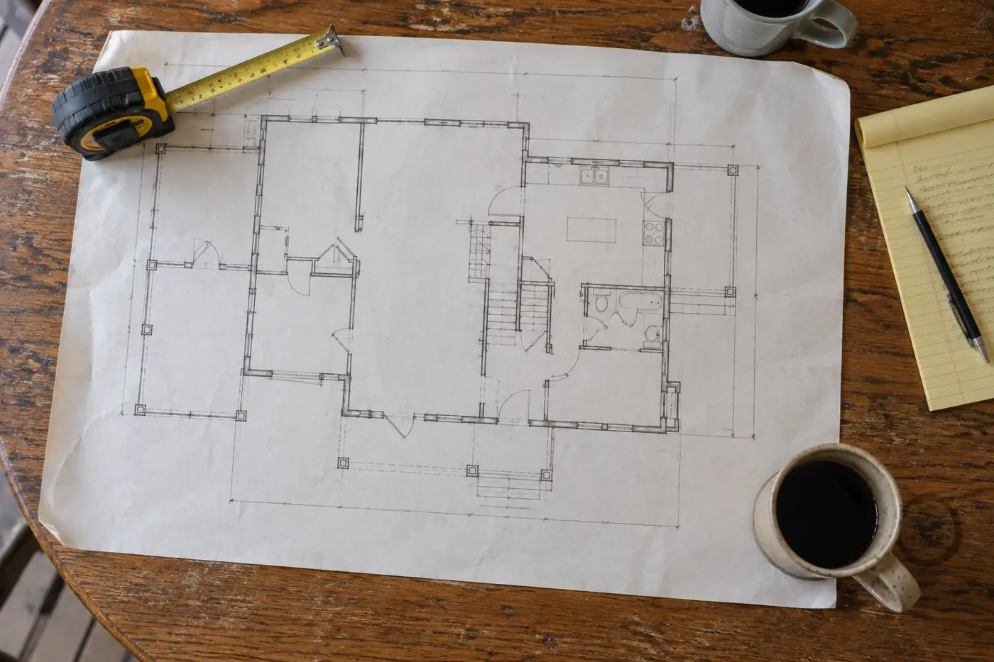 Meeting with a custom home builder to review plans in Southwest Ohio