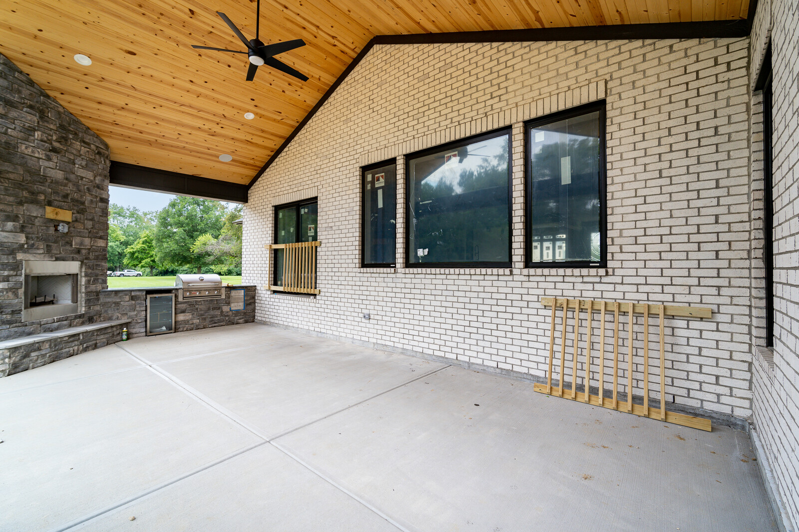 ACE Homes covered patio outdoor kitchen Southwest Ohio